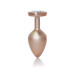 Анальна пробка B - Series HeavyFun Pearl Heart Jewellery Gold Plug Clear M