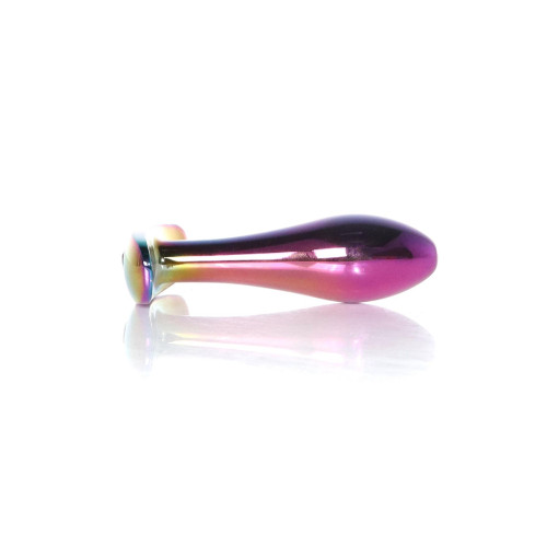 Анальная пробка B - Series HeavyFun Bullet Jewellery Multicolour Plug, диаметр 2 см, длина 7,7 см, Red