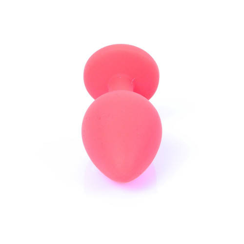 Анальна пробка B - Series HeavyFun Classic Jewellery Silicone Red Plug, діаметр 3,5 см, довжина 8 см, Dark Blue