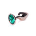 Анальная пробка B – Series HeavyFun Classic Jewellery Red Gold Plug, диаметр 2,7 см, длина 7 см, Green