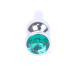Анальна пробка B - Series HeavyFun Long Jewellery Silver Plug, діаметр 3 см, довжина 9,5 см, Green