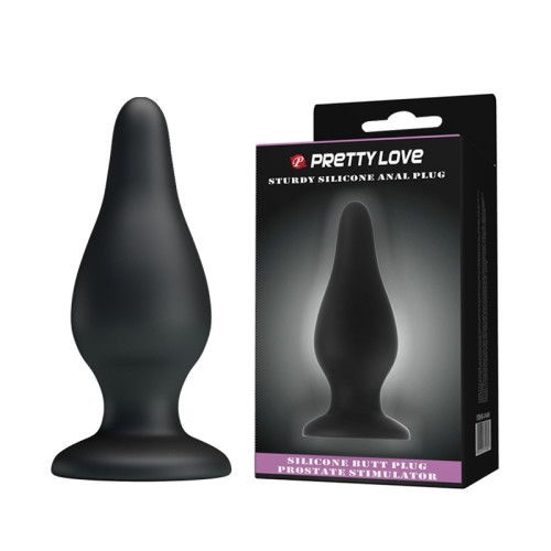 Анальная пробка Pretty Love Sturdy Silicone Anal Plug Черная
