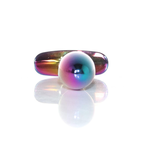 Анальная пробка B - Series HeavyFun Bullet Jewellery Multicolour Plug, диаметр 2 см, длина 7,7 см, Red