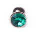 Анальная пробка B – Series HeavyFun Classic Jewellery Red Gold Plug, диаметр 2,7 см, длина 7 см, Green
