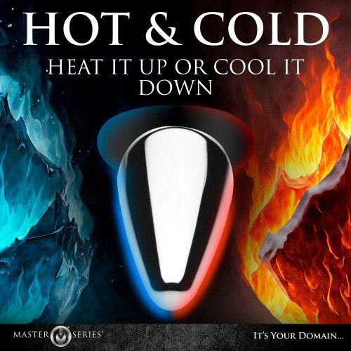 Анальна пробка Master Series Butt Slut Metal & Silicone Butt Plug - Silver