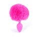 Анальна пробка B - Series HeavyFun Bunny Tail Silicone Pink Plug Pink