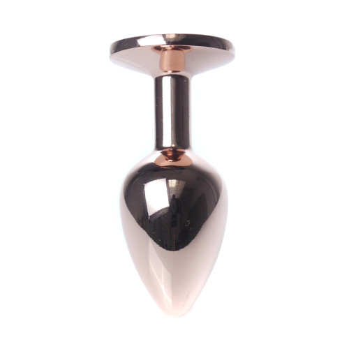 Анальна пробка B - Series HeavyFun Classic Jewellery Red Gold Plug, діаметр 2,7 см, довжина 7 см, Purple