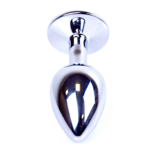 Анальна пробка B - Series HeavyFun Classic Jewellery Silver Plug, діаметр 2,7 см, довжина 7 см, Black