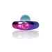 Анальная пробка B - Series HeavyFun Bullet Jewellery Multicolour Plug, диаметр 2,8 см, длина 9,2 см, Pink