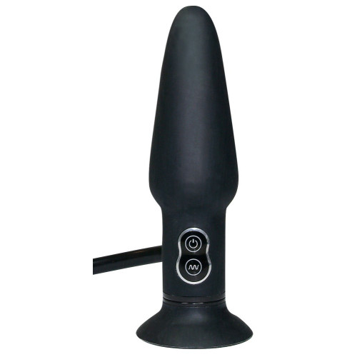Анальная пробка You2Toys True Black Vibrating Anal Plug