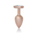 Анальная пробка B - Series HeavyFun Pearl Heart Jewellery Gold Plug Clear S