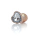 Анальная пробка B - Series HeavyFun Pearl Heart Jewellery Gold Plug Clear S