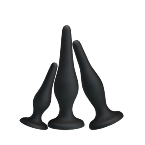 Анальні пробки Pretty Love Begginer's Mini Anal Kit Чорні