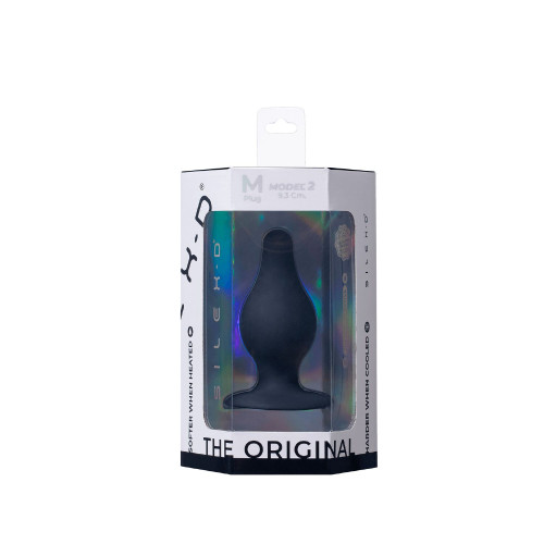 Анальная пробка SilexD (Model 2 size M), двухслойная, силикон+Silexpan