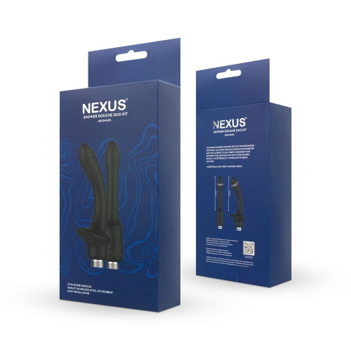 Набор анальных насадок для душа Nexus Beginner Douche Duo Kit – Black, 2 шт.