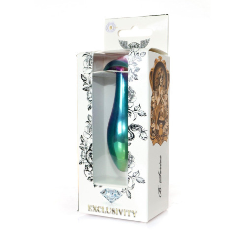 Анальная пробка B - Series HeavyFun Bullet Jewellery Multicolour Plug, диаметр 2,8 см, длина 9,2 см, Pink