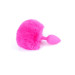 Анальна пробка B - Series HeavyFun Bunny Tail Silicone Pink Plug Pink