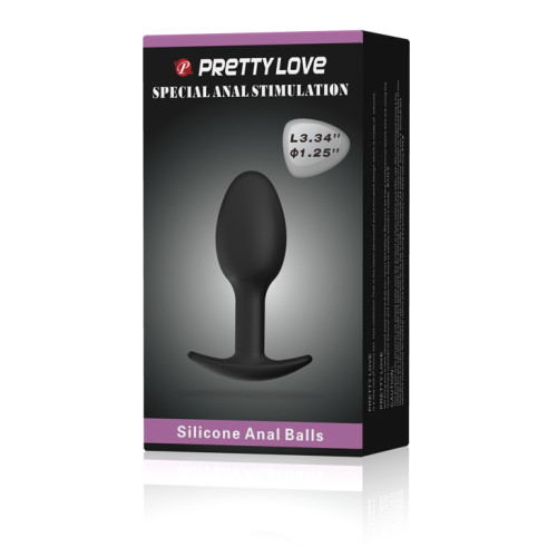 Анальная пробка Pretty Love silicone Anal Plug Черная