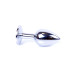 Анальна пробка B - Series HeavyFun Classic Jewellery Silver Plug, діаметр 2,7 см, довжина 7 см, Blue