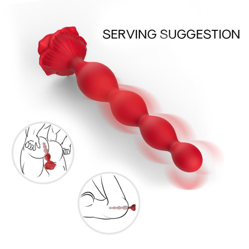Анальний стимулятор B - Series Joy Rosestick Red, 9 Vibration Functions