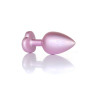 Анальна пробка B - Series HeavyFun Pearl Heart Jewellery Pink Plug Clear L