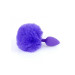 Анальна пробка B - Series HeavyFun Bunny Tail Silicone Purple Plug Purple