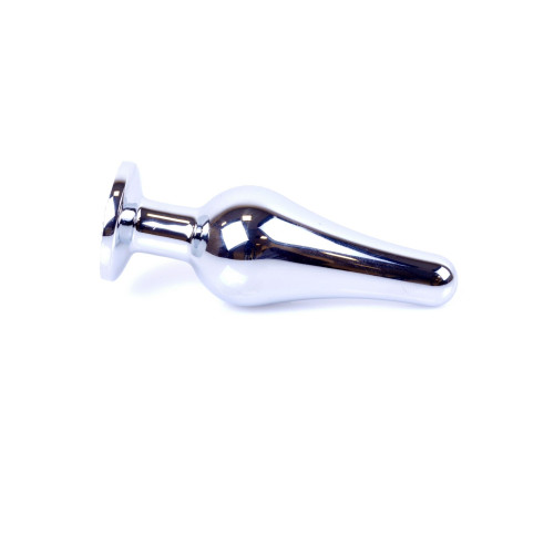 Анальна пробка B - Series HeavyFun Long Jewellery Silver Plug, діаметр 3 см, довжина 9,5 см, Purple
