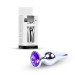 Анальна пробка B - Series HeavyFun Long Jewellery Silver Plug, діаметр 3 см, довжина 9,5 см, Purple