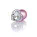 Анальна пробка B - Series HeavyFun Pearl Heart Jewellery Pink Plug Clear L