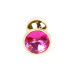Анальная пробка B - Series HeavyFun Classic Jewellery Gold Plug, диаметр 2,7 см, длина 7 см, Fuchsia