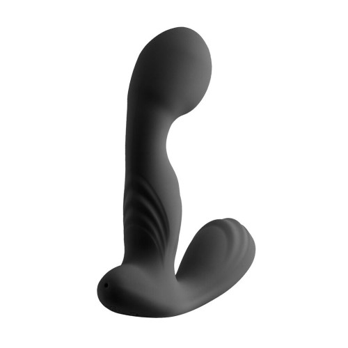 Вібромасажер простати S Pleasures Premium FUZZY, чорний, з рельєфом, 10 режимів вібрації, нагрів