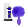 Анальная пробка B - Series HeavyFun Bunny Tail Silicone Purple Plug Purple