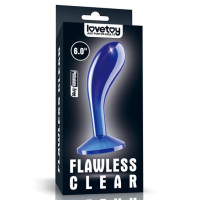 Анальная пробка LoveToy Flawless Clear Prostate Plug 6" Blue