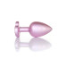 Анальна пробка B - Series HeavyFun Pearl Heart Jewellery Pink Plug Clear L