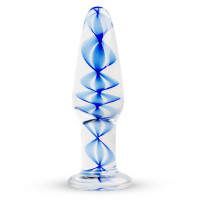 Стеклянная анальная пробка с внутренней спиралью Gildo Glass Buttplug No. 23 Стеклянная анальная пробка с внутренней спиралью Gildo Glass Buttplug No. 23