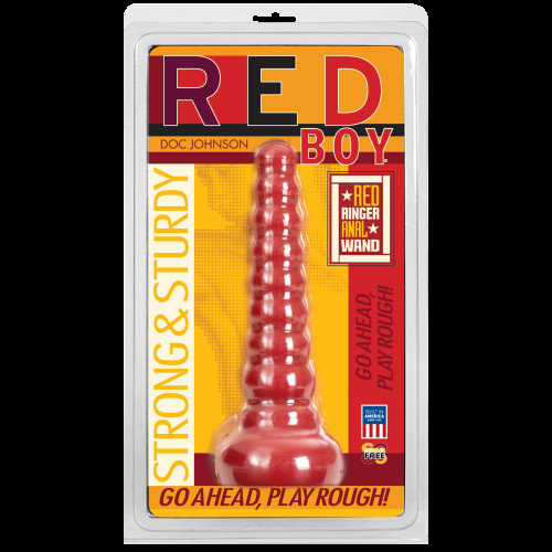 Анальная пробка Doc Johnson Red Boy Red Ringer Anal Wand