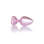 Анальная пробка B - Series HeavyFun Pearl Heart Jewellery Pink Plug Clear M