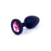 Анальна пробка B - Series HeavyFun Classic Jewellery Silicone Black Plug, діаметр 2,7 см, довжина 7 см, Pink