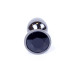 Анальная пробка B – Series HeavyFun Classic Jewellery Dark Silver Plug, диаметр 2,7 см, длина 7 см, Black