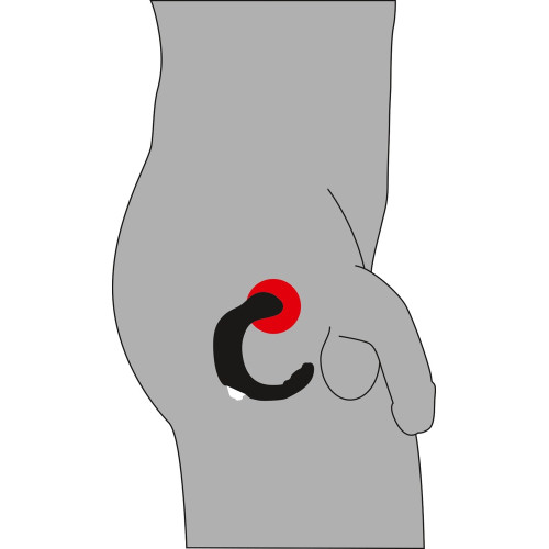 Массажер простаты Rebel Prostate Stimulator Prostata-Vibrator Черный