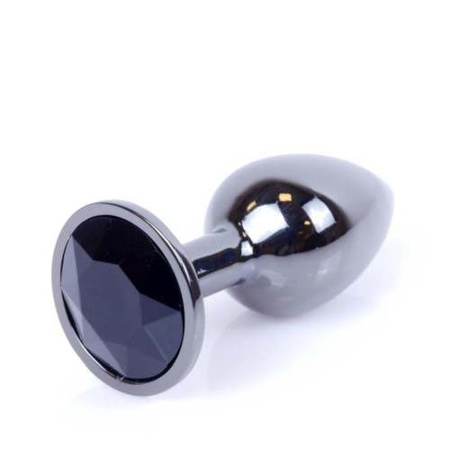 Анальная пробка B – Series HeavyFun Classic Jewellery Dark Silver Plug, диаметр 2,7 см, длина 7 см, Black