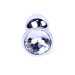 Анальна пробка B - Series HeavyFun Classic Jewellery Silver Plug, діаметр 2,7 см, довжина 7 см, Clear