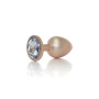 Анальная пробка B - Series HeavyFun Pearl Classic Jewellery Gold Plug Clear L