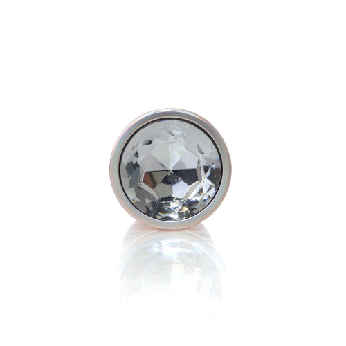 Анальна пробка B - Series HeavyFun Pearl Classic Jewellery Gold Plug Clear L