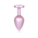 Анальна пробка B - Series HeavyFun Pearl Heart Jewellery Pink Plug Clear M