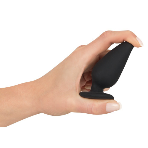 Анальная пробка Black Velvets Heavy Plug Medium Черная