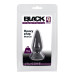 Анальная пробка Black Velvets Heavy Plug Medium Черная
