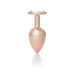 Анальна пробка B - Series HeavyFun Pearl Classic Jewellery Gold Plug Clear L