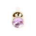Анальна пробка B - Series HeavyFun Long Jewellery Gold Plug, діаметр 3 см, довжина 9,5 см, Pink