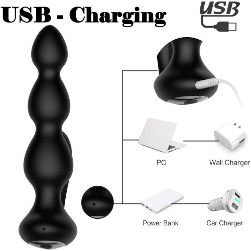 Анальна пробка B - Series Cute Anal Beads, Remote Controler